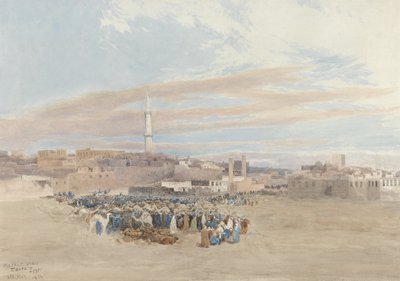 De markt, Tanga, Egypte, 1874 door William Paton Burton